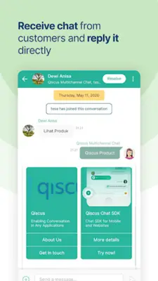 Qiscus Omnichannel Chat android App screenshot 0