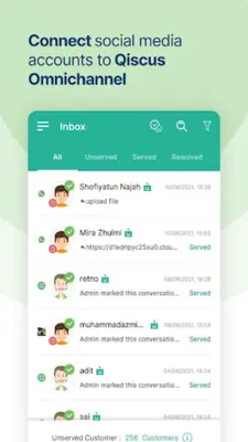 Qiscus Omnichannel Chat android App screenshot 1